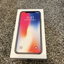 Apple iPhone X Space Gray 256 GB EMPTY BOX ONLY NO PHONE A1901 w 2 stickers