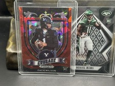 2021 Panini Prizm Draft Picks Collegiate #168 Zach Wilson Red Ice + bonus