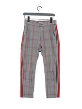 Hollister Women's Trousers M Grey Cotton with Elastane Cropped