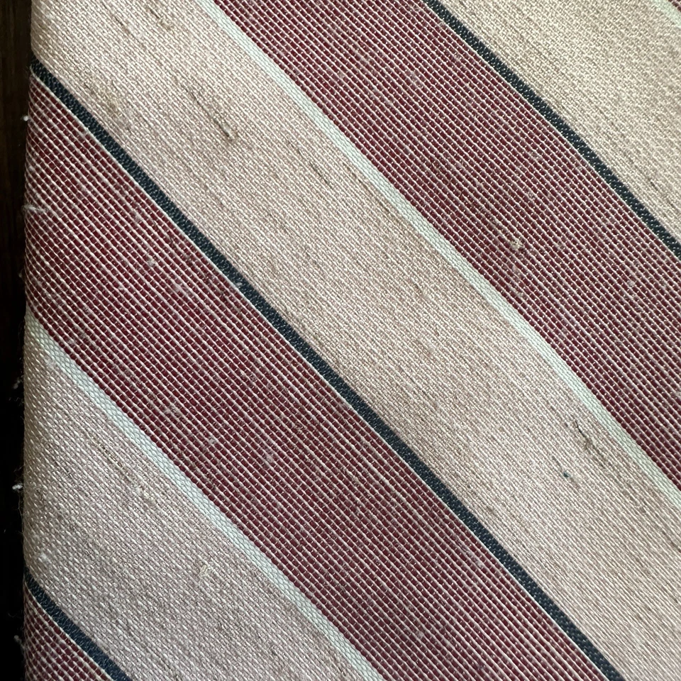 Lote De 3 Corbatas De Colección Para Hombre Seda Cachemira Y Rayas Hunters Bay Usadas En Excelente Condición Foto 3 de 4