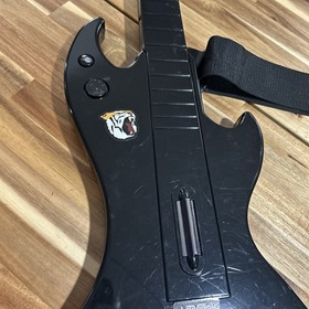 PS3 RT3300 React Black Wireless Guitar NO DONGLE Play Station 3