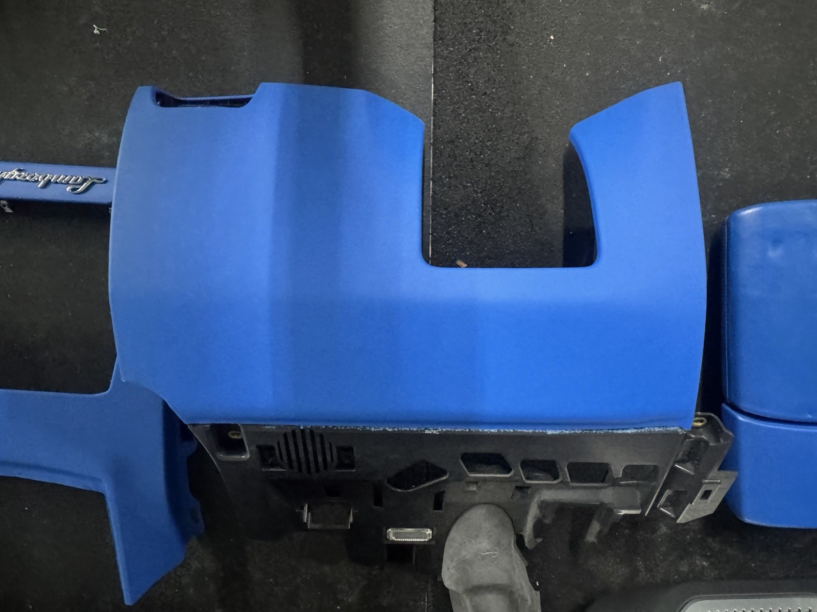 Set 4 Front Rear Interior Door Trim Panel Black Blue OEM Lamborghini Urus 2019