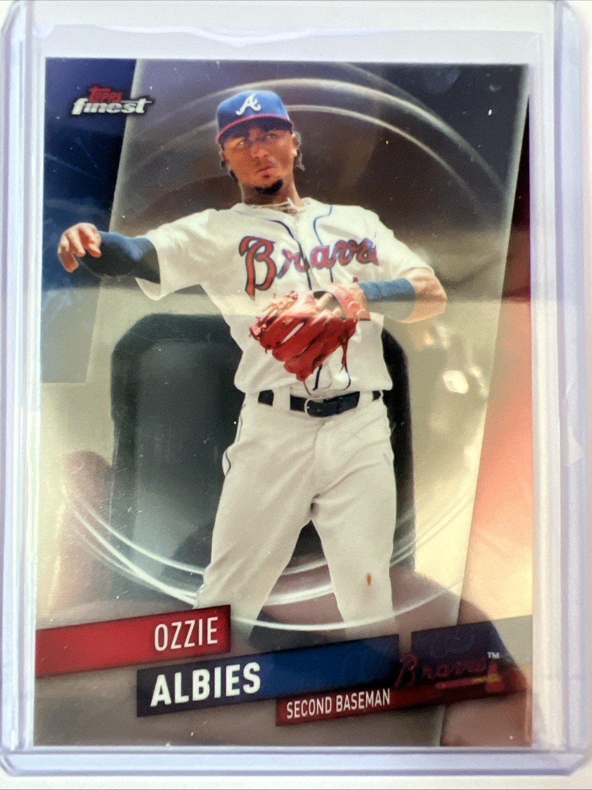 2019 Topps Finest #59 Ozzie Albies  Atlanta Braves