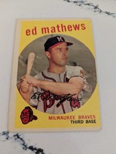 1959 Topps # 450 Ed Mathews 