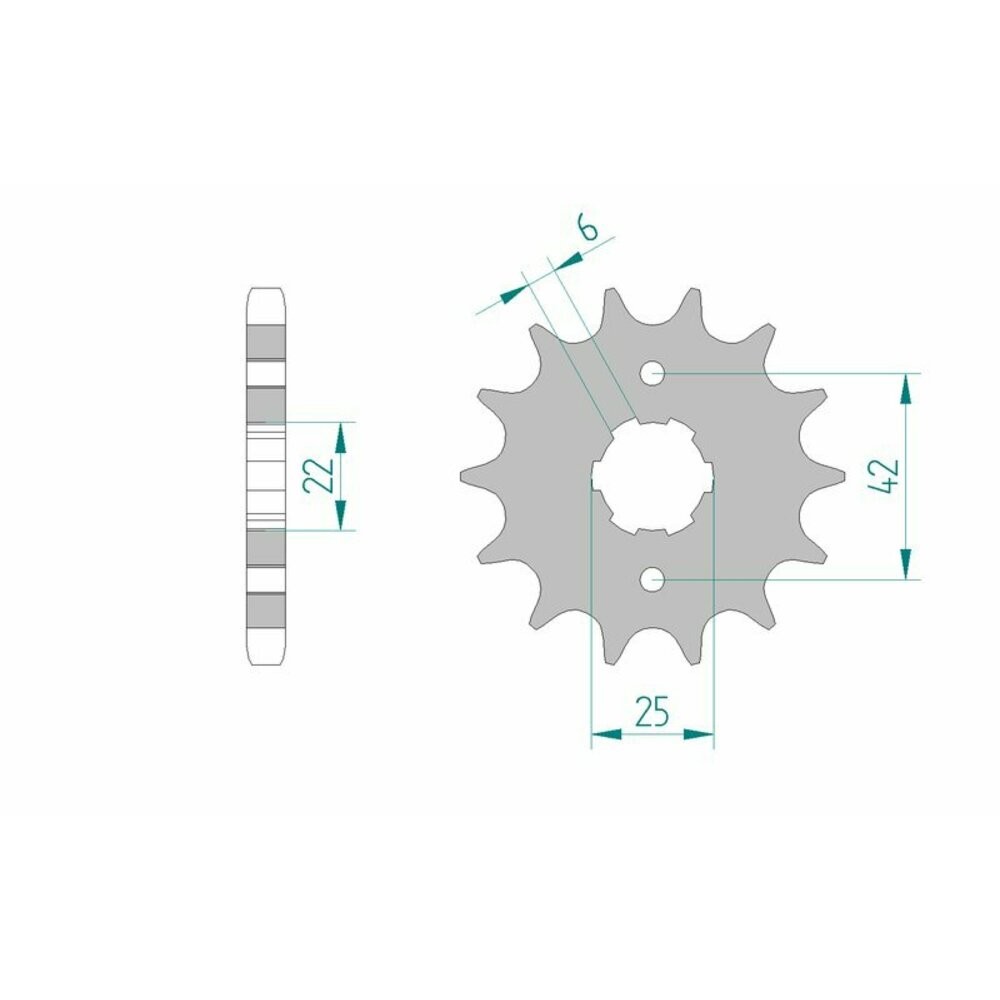 Free Shipping Piñon Afam Standard Steel 20400-Step 530 For Motorcycle Parts