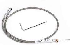 36" Stainless Braided Throttle Cable Kit Adjustable Accelerator Cable Compatible