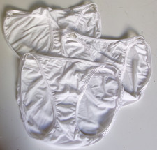 3 Vanity Fair Illumination String Bikini Style 18108 Size 7 White