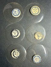 LOT OF 6 GLASS POCKET WATCH CRYSTALS SIZE 19 REPLACEMENT PARTS