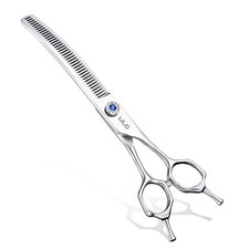 Dog Grooming Scissors 40-Tooth 7.5 Curved Thinning Scissors Seamless 15 -20 ...