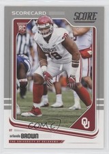 2018 Score Rookies Scorecard Orlando Brown #416 0oq6