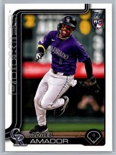 #191 Adael Amador 2025 Topps Colorado Rockies