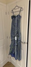 Blue Shiny Long Party Dress / Evening Dress, Never Used New