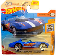 Hot Wheels Corvette Grand Sport Roadster HW 50th Race Team Short Card FJX46 READ