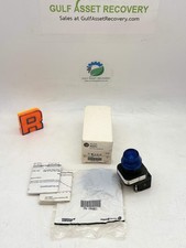 Allen-Bradley 100039 800H-QRH2B 30mm Pilot Light, Blue, 800H PB (New)