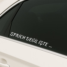 2x Sprich Degil Iste Türkisch Spruch Aufkleber Auto Motorrad Laptop Sticker
