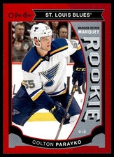 2015-16 O-Pee-Chee Red Update Rookie Colton Parayko Rookie St. Louis Blues #U18