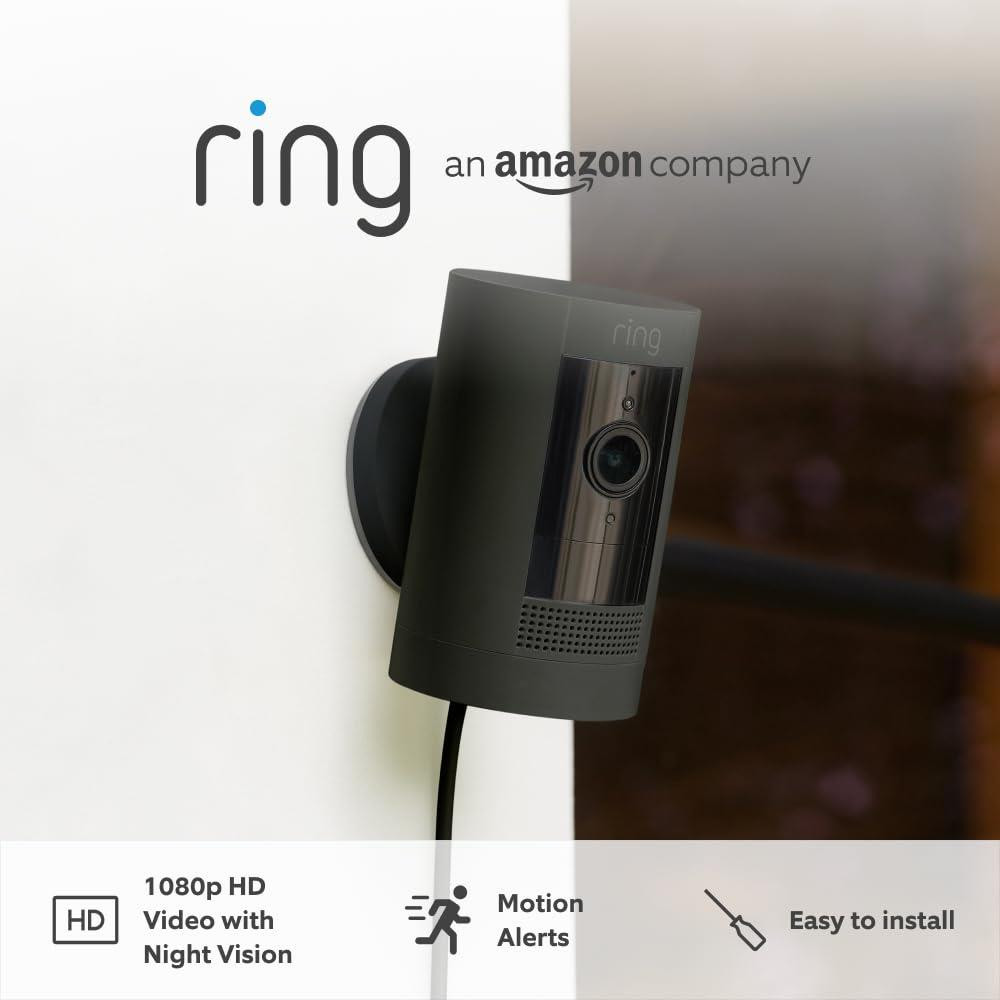 Doorbell Ring Stick Up Cam Wired Poe Ring 8SS1E8BEU0 Wired Stick