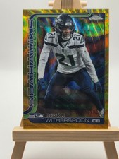 2025 TOPPS CHROME FOOTBALL DEVON WITHERSPOON GOLD WAVE REFRACTOR #26/50 SEATTLE