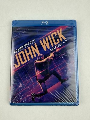 John Wick: Chapters 1-3 (Blu-ray) Keanu Reeves 3 Film Collection New & Sealed