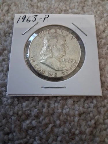 1963-P BU Franklin Half Dollar 90% Silver - Under Melt Price. Combined Shipping
