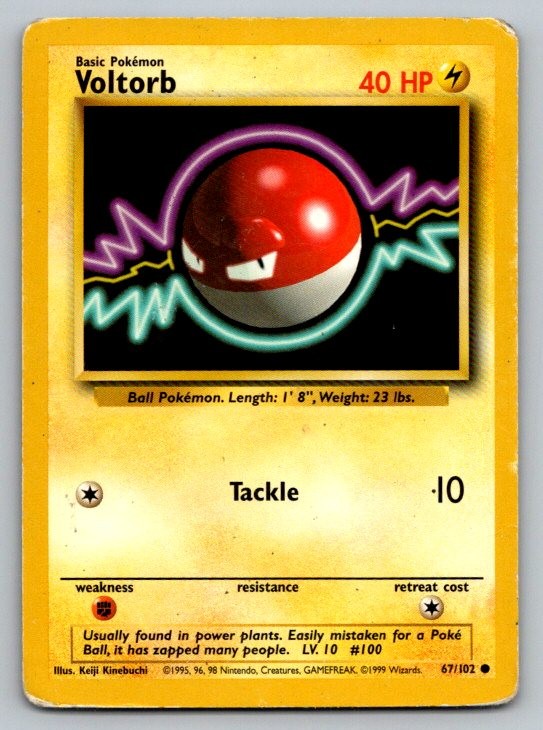 Voltorb Base Set 067/102 DMG