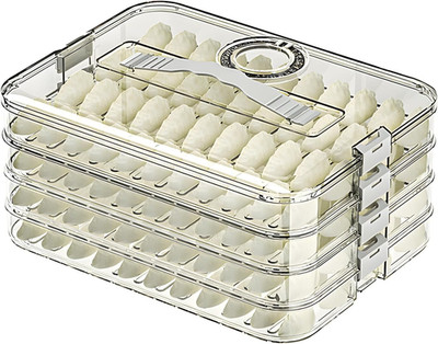 Food Storage Containers with Lids,4-Layer Plastic Cookie Storage Containers Airt
