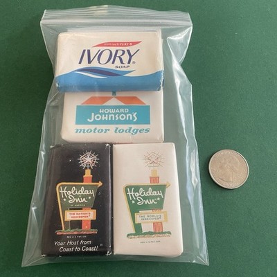 Vtg Hotel Motel Travel Mini Soap Lot- Ivory Howard s Johnson s Holiday Inn