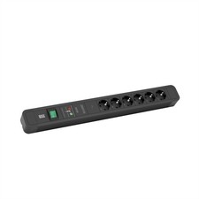 Bachmann Primo 2 2m 1.5mm Black 6 Outlet s AC Strip Power 2 350.004