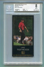 1997-98 Tiger Woods GSV Rare Gold Foil Variation RC BGS 8