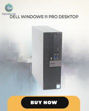 Windows 11 Pro Desktop Computer, 3.20GHz i5, 16GB RAM, 250GB SSD, HDMI, Dell PC