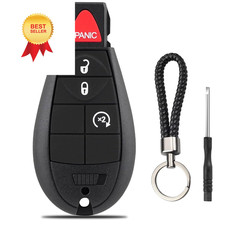 Key Fob Case Replacement for Dodge Ram 1500 2500 3500 4500 5500 2013 Black