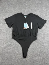 Future Collective Bodysuit Womens Large Black Gabriella Karefa Johnson Tee