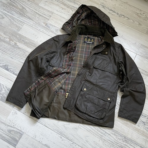 Rare 2013 Men's Barbour Wax SMU Gladwell Jacket Hood size Large