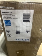 Kichler 45923 NIL18 Nickel Joelson 24"W 3-Light Bathroom Vanity Light