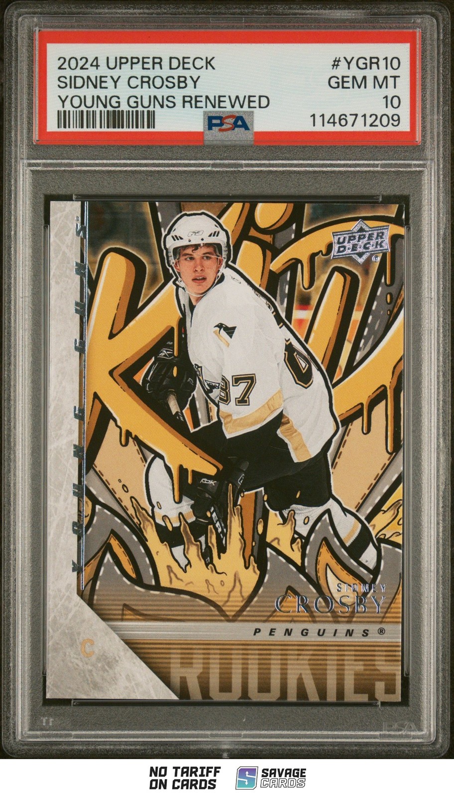 2024-25 Upper Deck Young Guns Renewed SIDNEY CROSBY PSA 10 #YGR-10 Pittsburgh