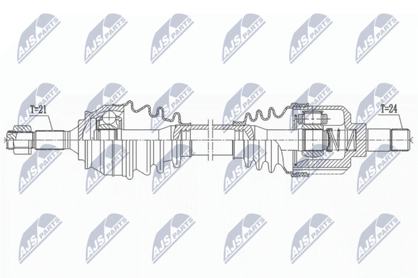 NTY Antriebswelle NPW-CT-137 FüR CitroËN-image