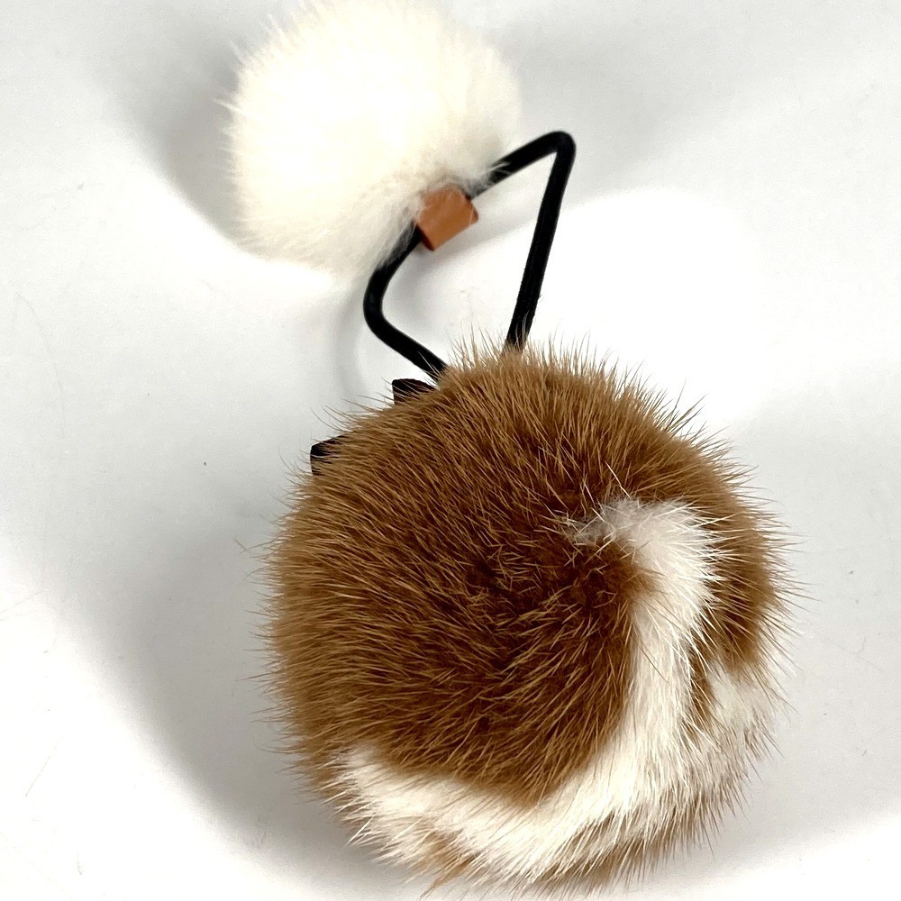 LOUIS VUITTON M77738 Logo fur Scrunchie-Vizon LV Cozy hair
