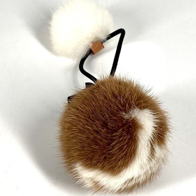 定価9.3万 美品 ヴィトン シュシュ・ヴィゾン LV コージー M77738. LOUIS VUITTON M77738 Logo fur Scrunchie-Vizon LV Cozy hair