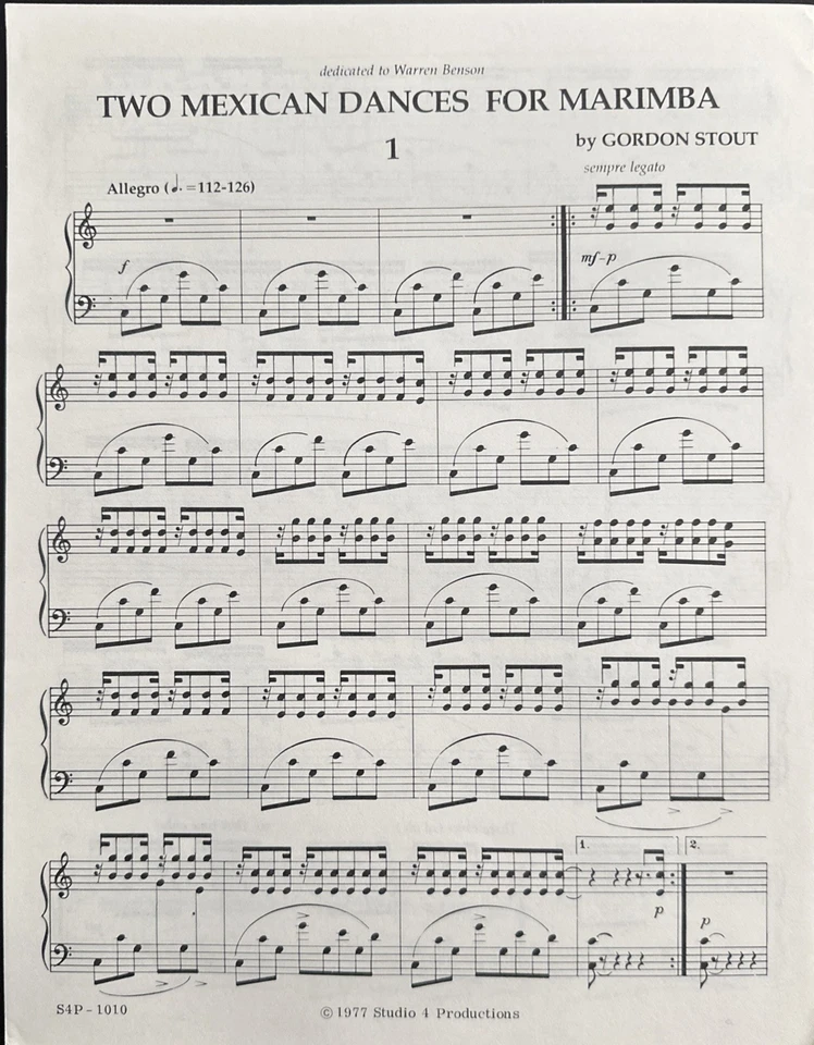 Two Mexican Dances For Marimba - Image 3 of 4