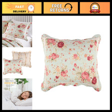 Antique Rose 100 Cotton Quilted Pillow Sham, Standard 20x26", Blue Bedding Deco