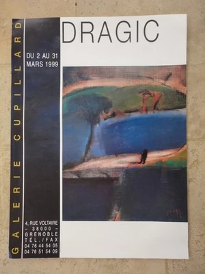 AFFICHE SUR L'ART DRAGIC GALERIE CUPILLARD du 2 au 31 mars 1999 - Photo 1/3