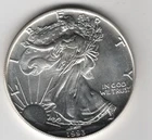 1993 WALKING LIBERTY AMERICAN EAGLE .999 FINE SILVER DOLLAR COIN 1oz. $1 USA