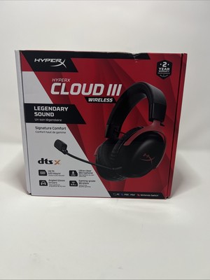 HyperX Cloud III Wireless Gaming Headset DTS Bluetooth PC PS5 Nintendo Switch