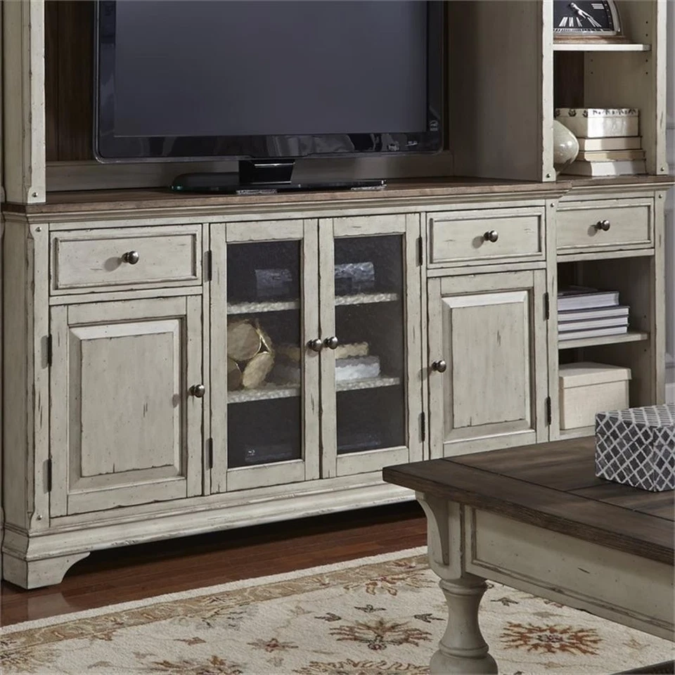 Morgan Creek White Entertainment TV Stand - Image 3 of 4