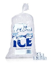 1000 5 lbs Plastic Ice Bags Store Machine Commercial Printed Bag