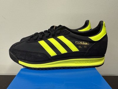 Adidas Originals SL 72 RS IG4647 Black Solar Yellow Sneakers Men's Sizes New