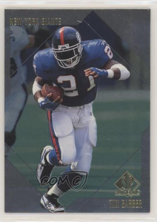 1997 SP Authentic Tiki Barber #137 01zi