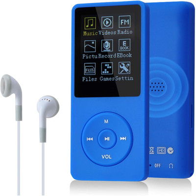MP3 Player 8GB Tragbarer Musikplayer mit SD Speicher bis 64GB HiFi Sound