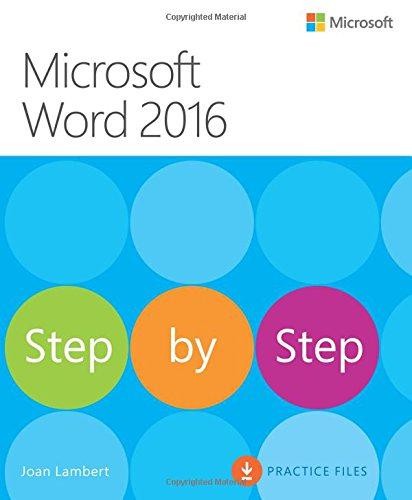 Microsoft Word 2016 Step By Step - Lambert, Joan