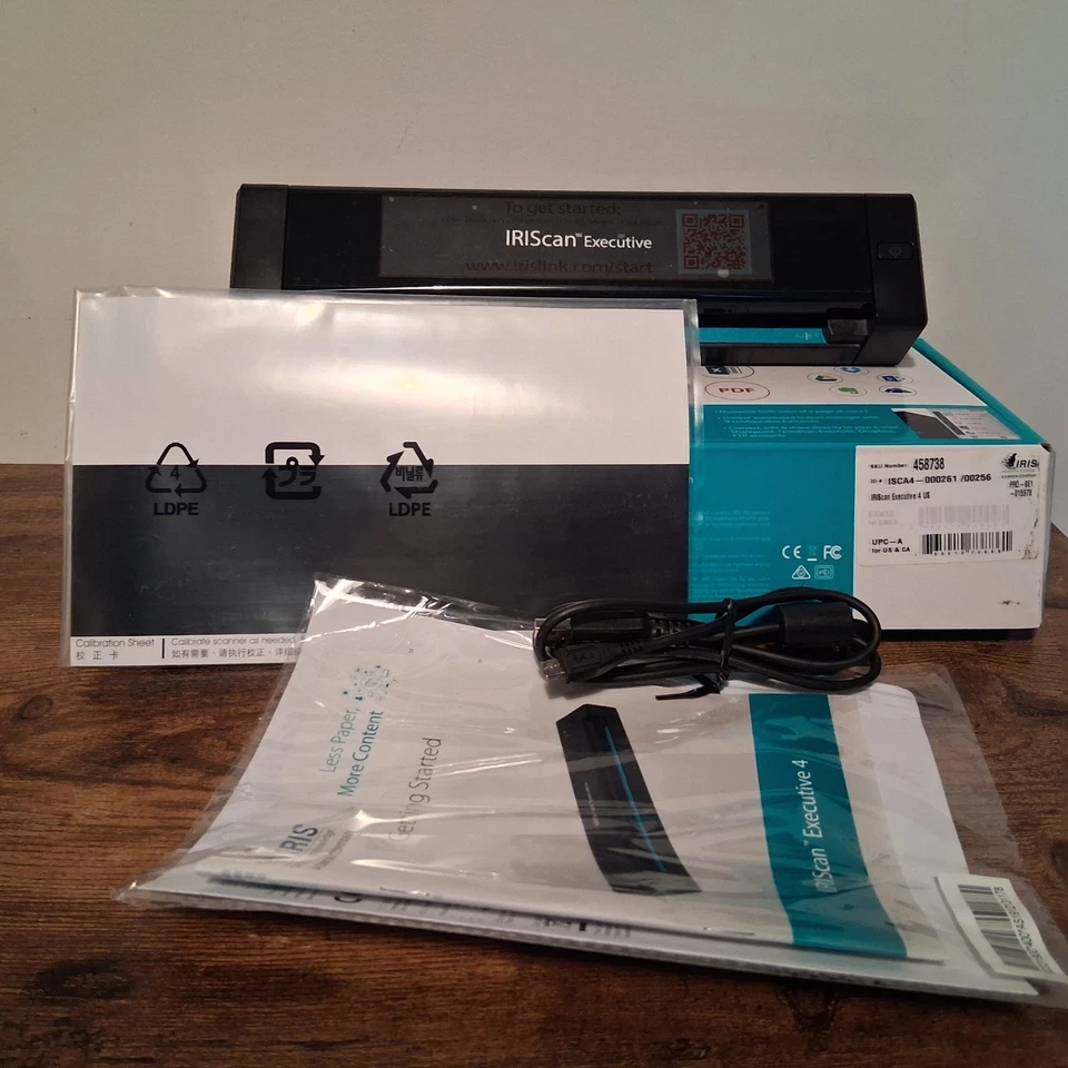 IRIScan Executive 4 Sheetfed Portable Mobile Duplex Scanner for Windows  - Image 2 of 4